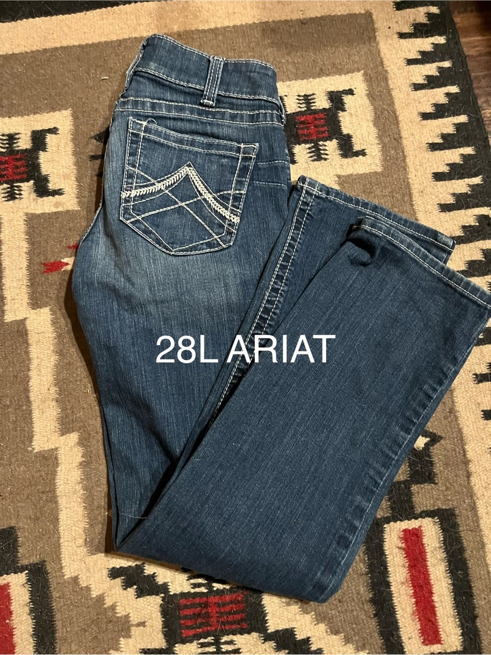 28x35 Ariat Women’s Dark Blue Boot Cut Jeans